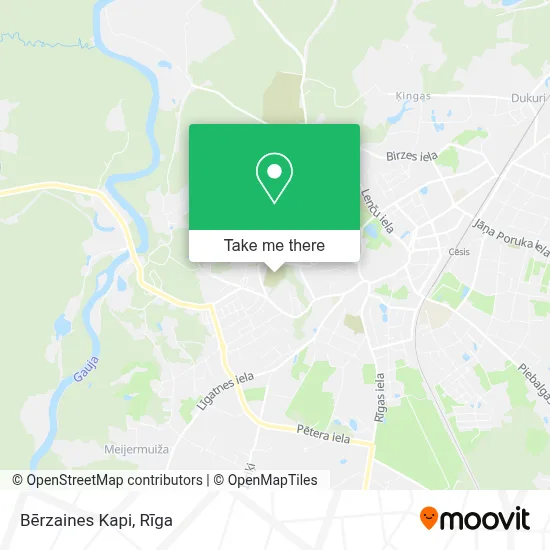 Bērzaines Kapi map