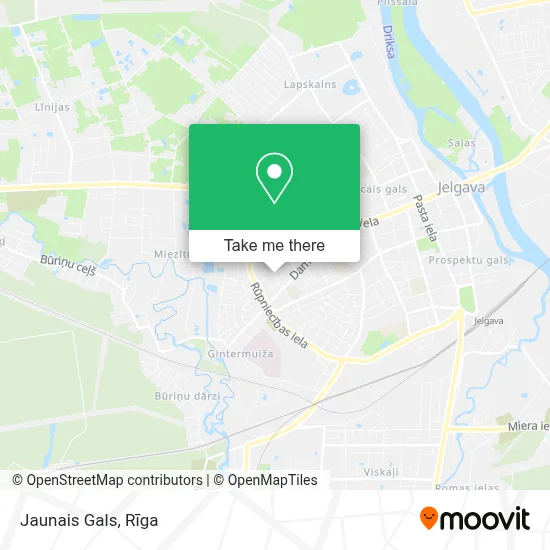 Jaunais Gals map