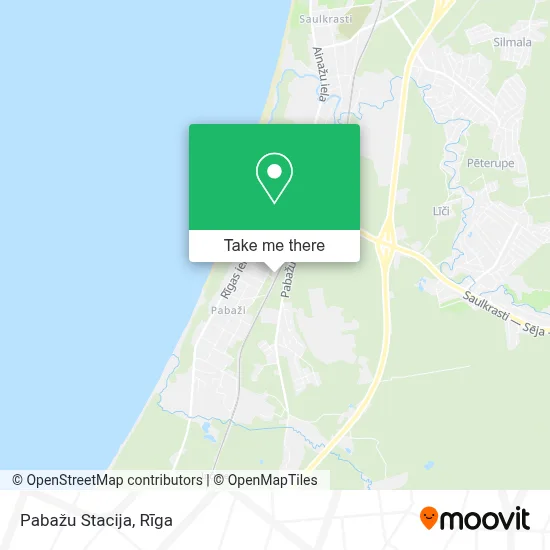 Pabažu Stacija map