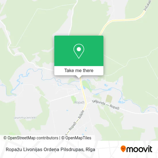 Ropažu Livonijas Ordeņa Pilsdrupas map
