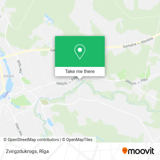 Zvirgzdukrogs map