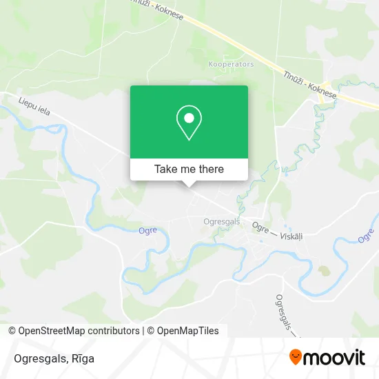 Ogresgals map