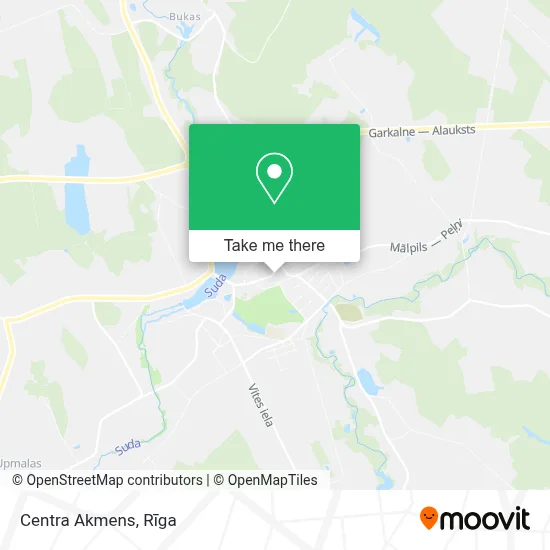 Centra Akmens map