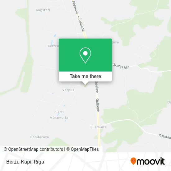 Bēržu Kapi map