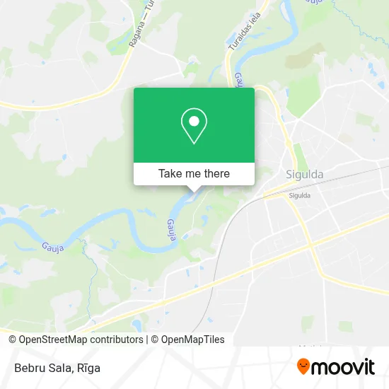 Bebru Sala map