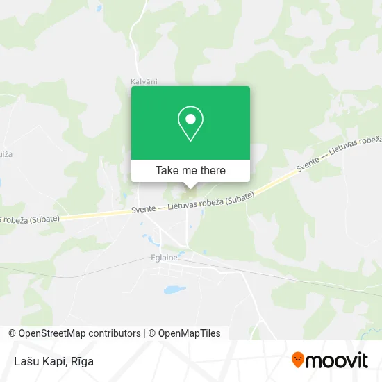 Lašu Kapi map