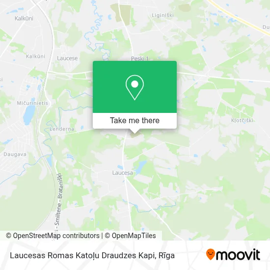 Laucesas Romas Katoļu Draudzes Kapi map