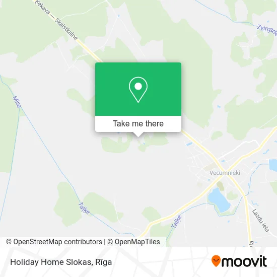 Holiday Home Slokas map