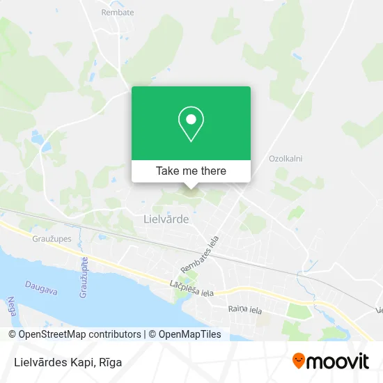 Lielvārdes Kapi map