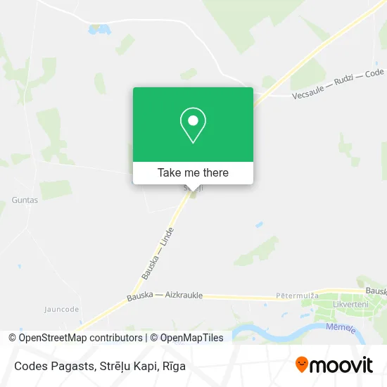 Codes Pagasts, Strēļu Kapi map