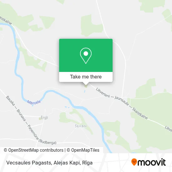 Vecsaules Pagasts, Alejas Kapi map