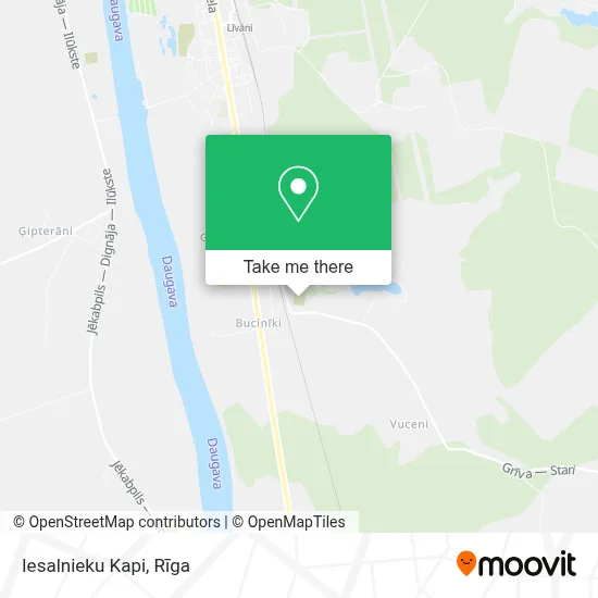 Iesalnieku Kapi map