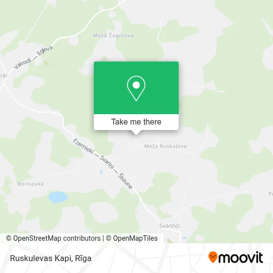 Ruskulevas Kapi map