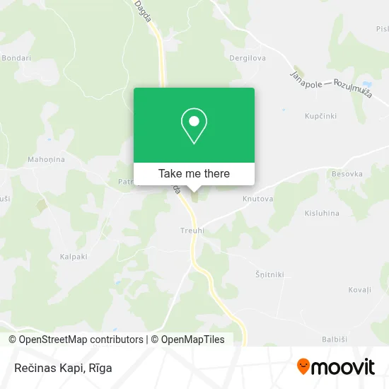 Rečinas Kapi map