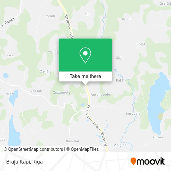 Brāļu Kapi map