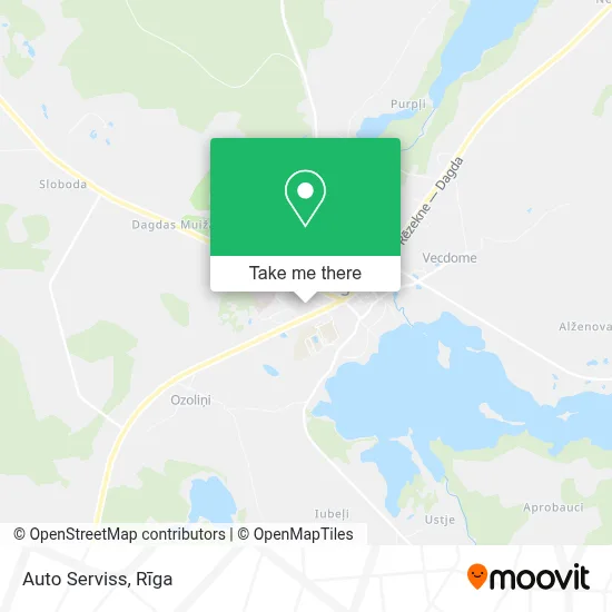 Auto Serviss map