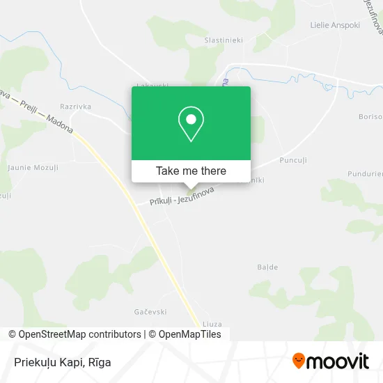Priekuļu Kapi map