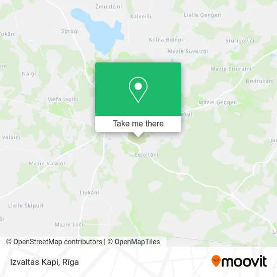 Izvaltas Kapi map