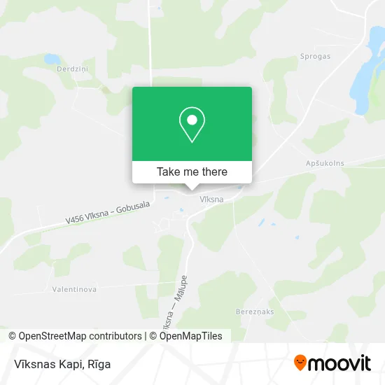 Vīksnas Kapi map