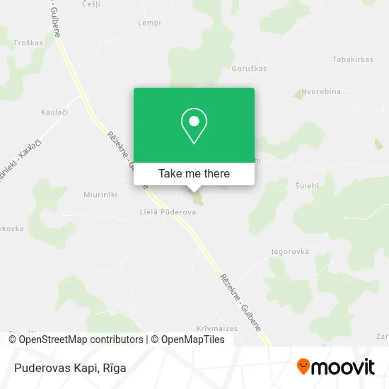 Puderovas Kapi map