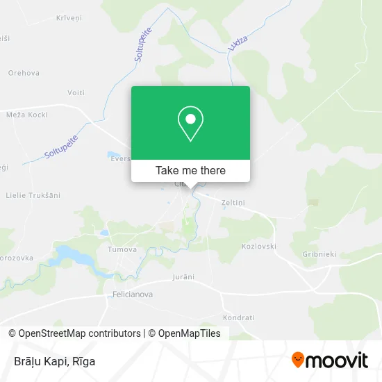 Brāļu Kapi map