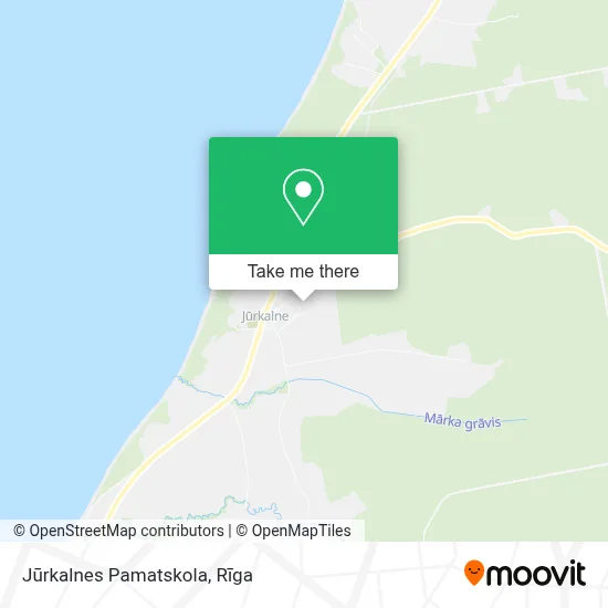 Jūrkalnes Pamatskola map