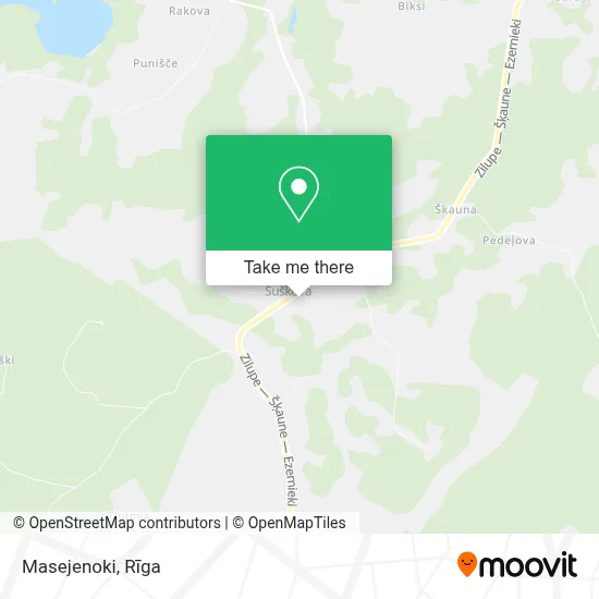 Masejenoki map