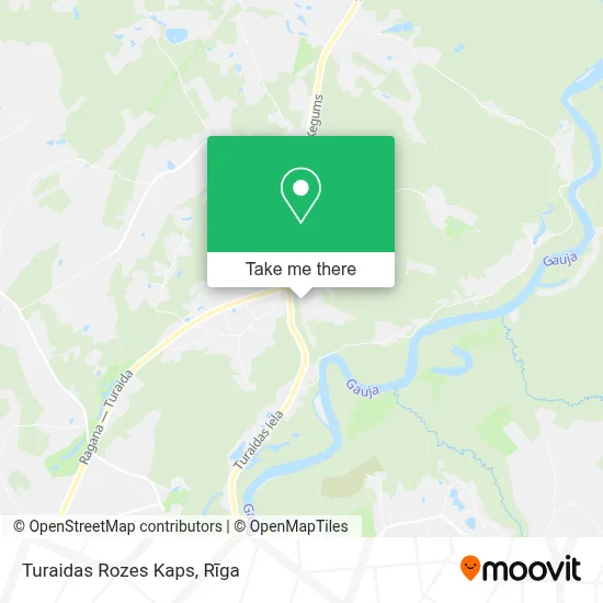 Turaidas Rozes Kaps map
