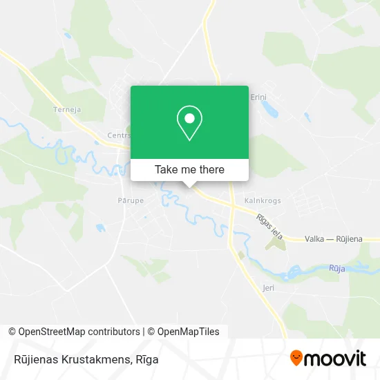 Rūjienas Krustakmens map