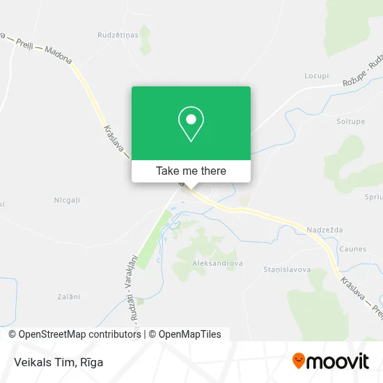 Veikals Tim map