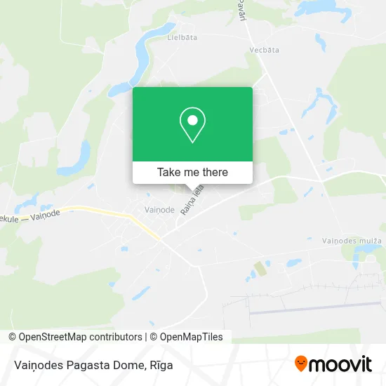 Vaiņodes Pagasta Dome map