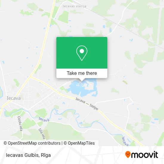 Iecavas Gulbis map