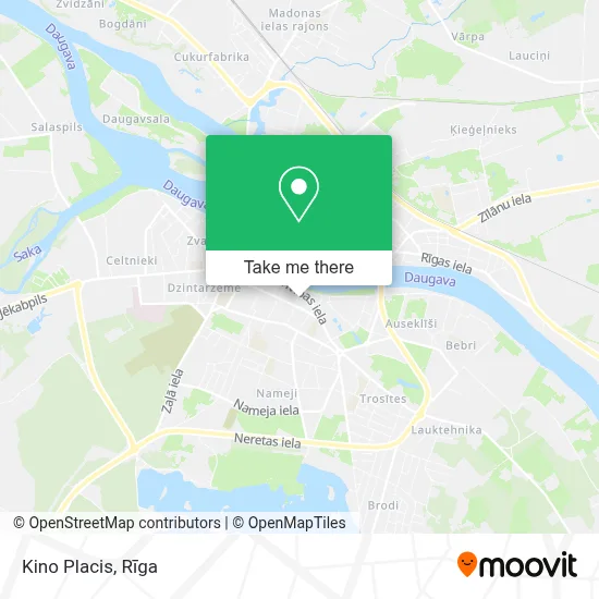 Kino Placis map