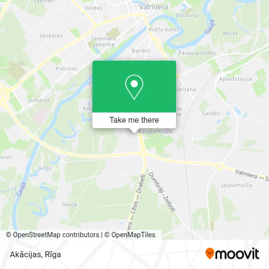 Akācijas map