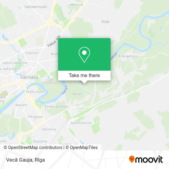 Vecā Gauja map