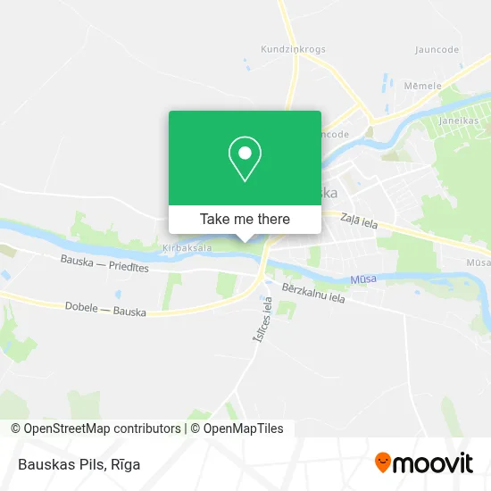 Bauskas Pils map