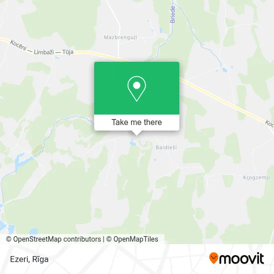 Ezeri map