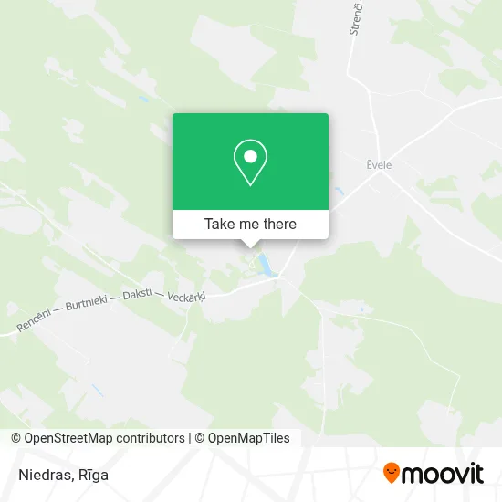 Niedras map