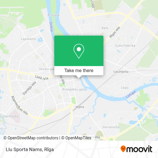 Llu Sporta Nams map