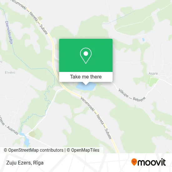 Zuju Ezers map