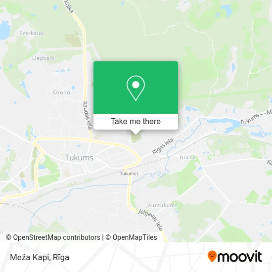 Meža Kapi map