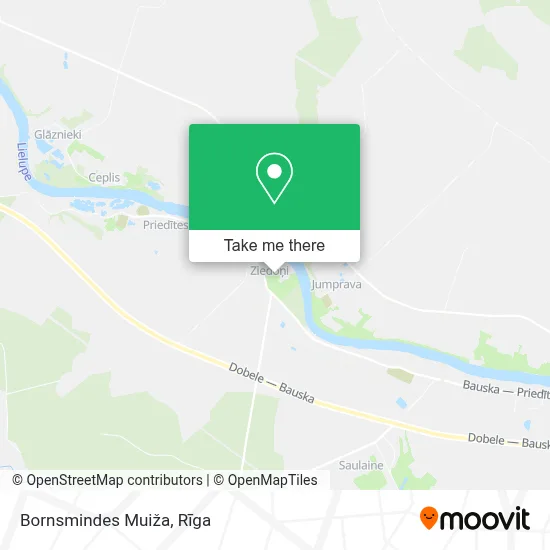 Bornsmindes Muiža map