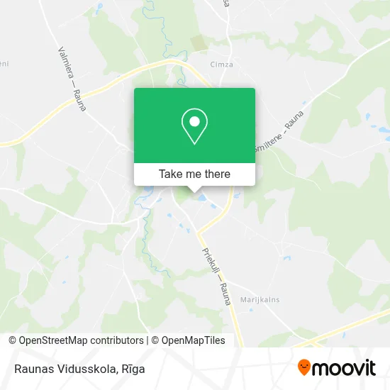Raunas Vidusskola map