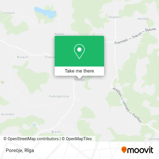 Porečje map