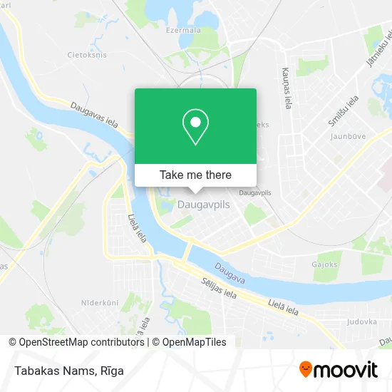 Tabakas Nams map