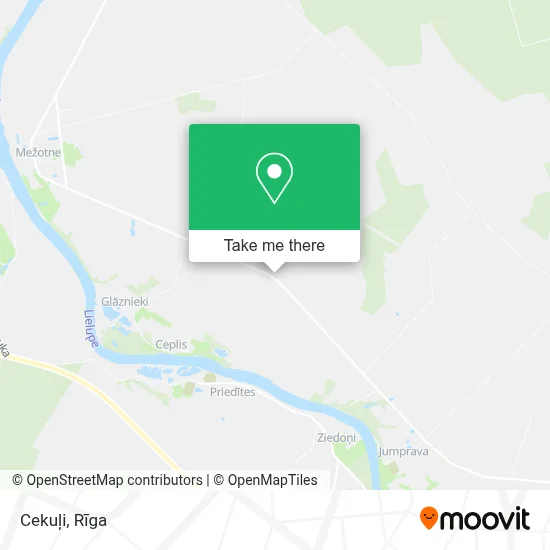 Cekuļi map