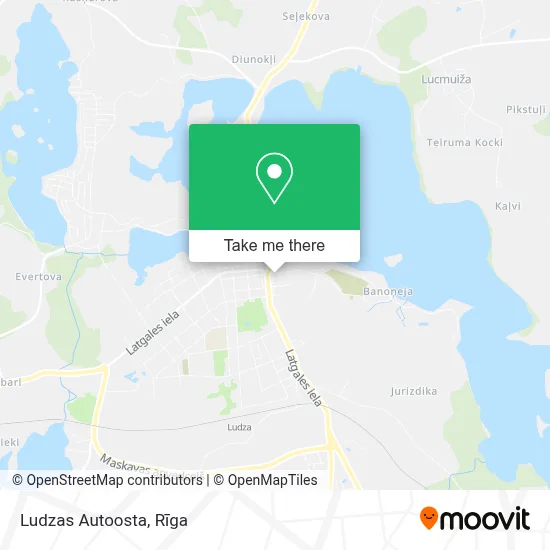 Ludzas Autoosta map