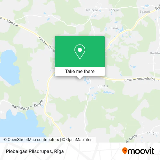 Piebalgas Pilsdrupas map