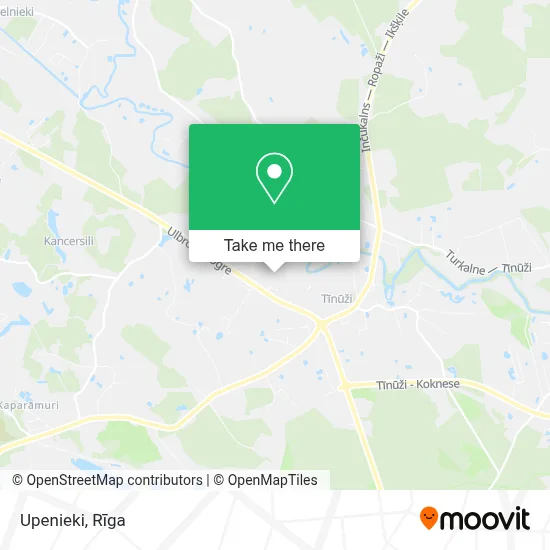 Upenieki map