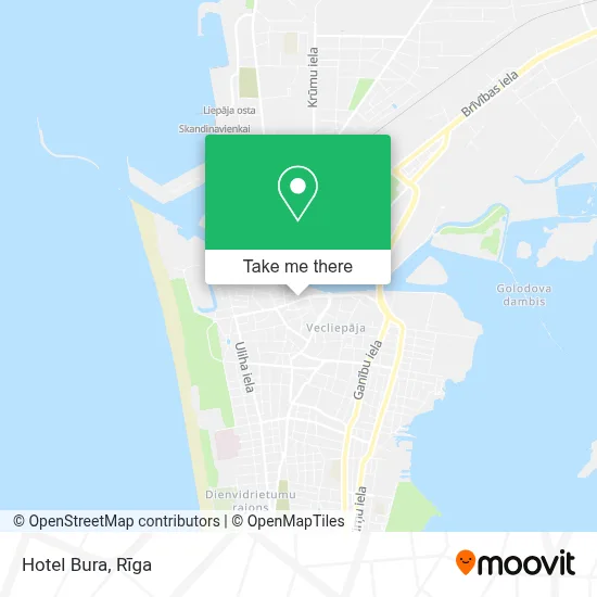 Hotel Bura map